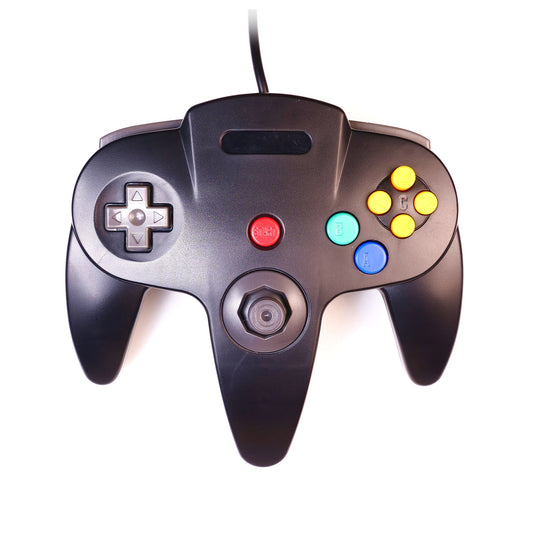 Nintendo 64: Controller Wired (BLACK) N64 NEW!