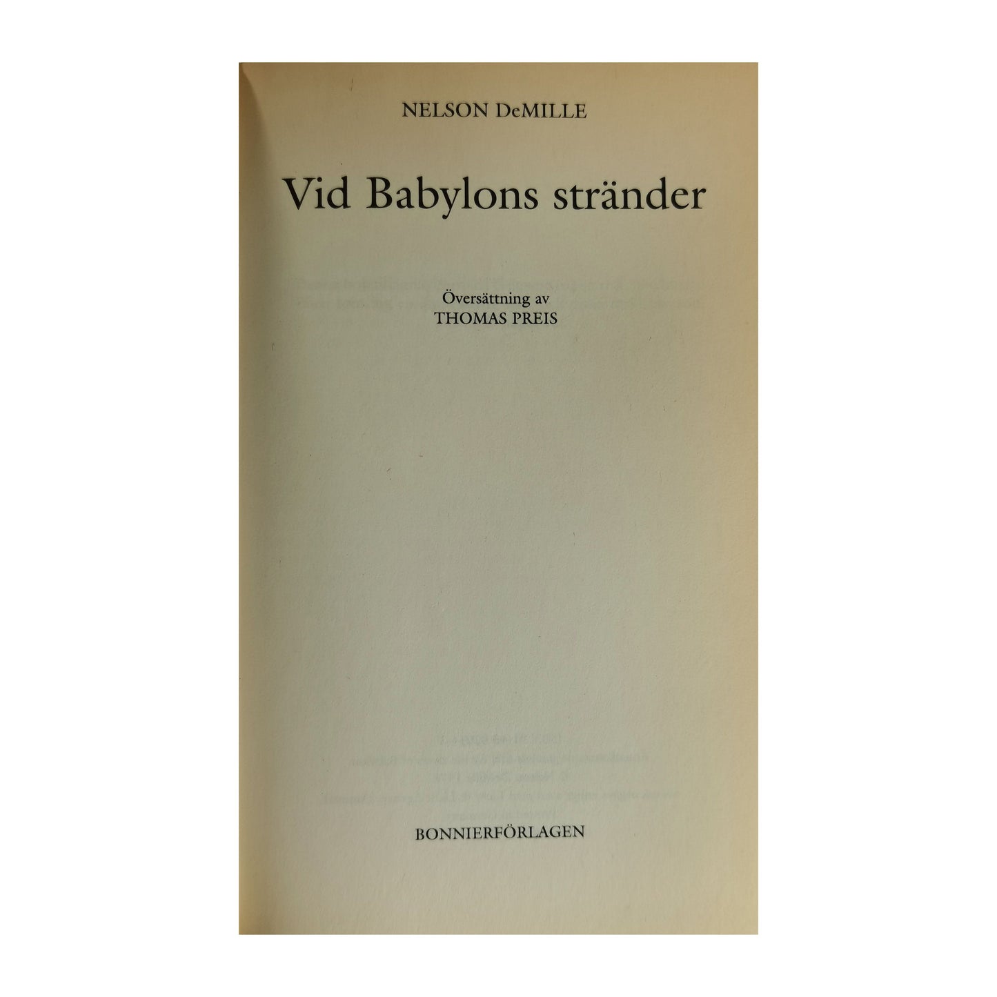 Nelson DeMille: Vid Babylons Stränder