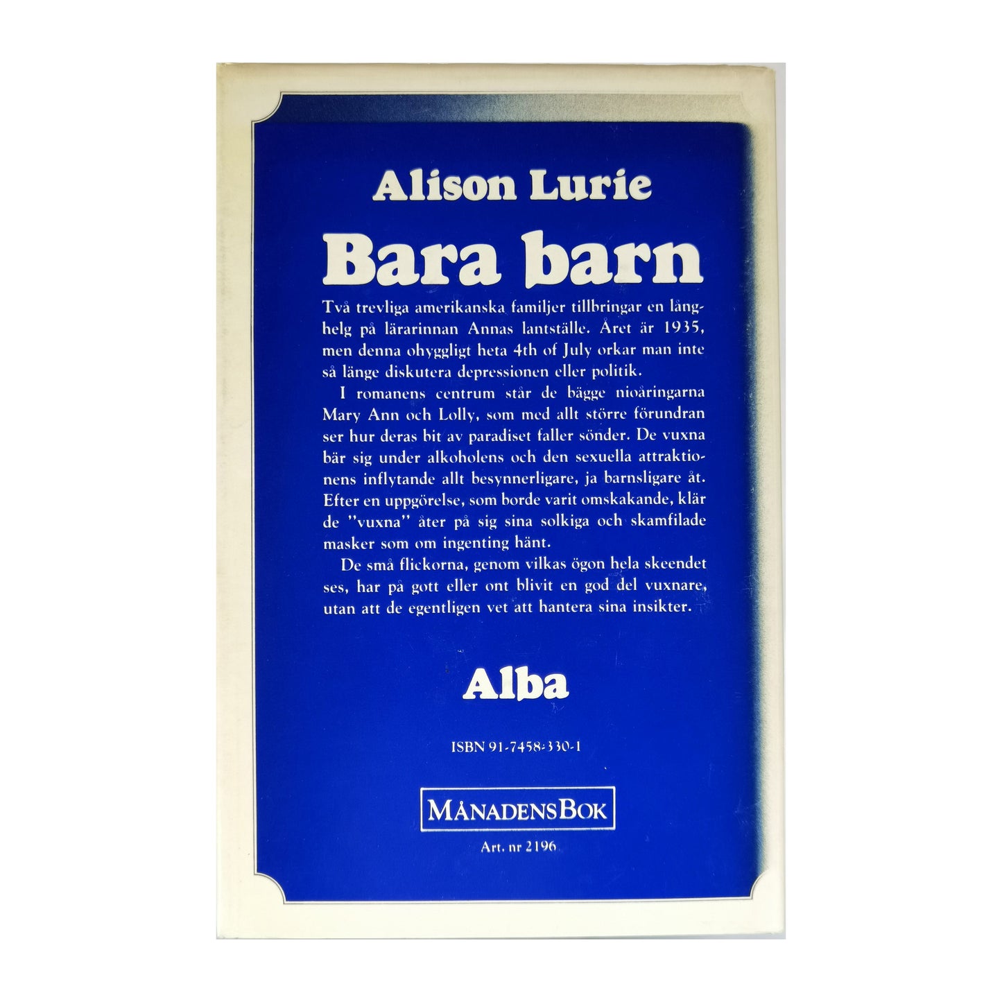 Alison Lurie: Bara Barn