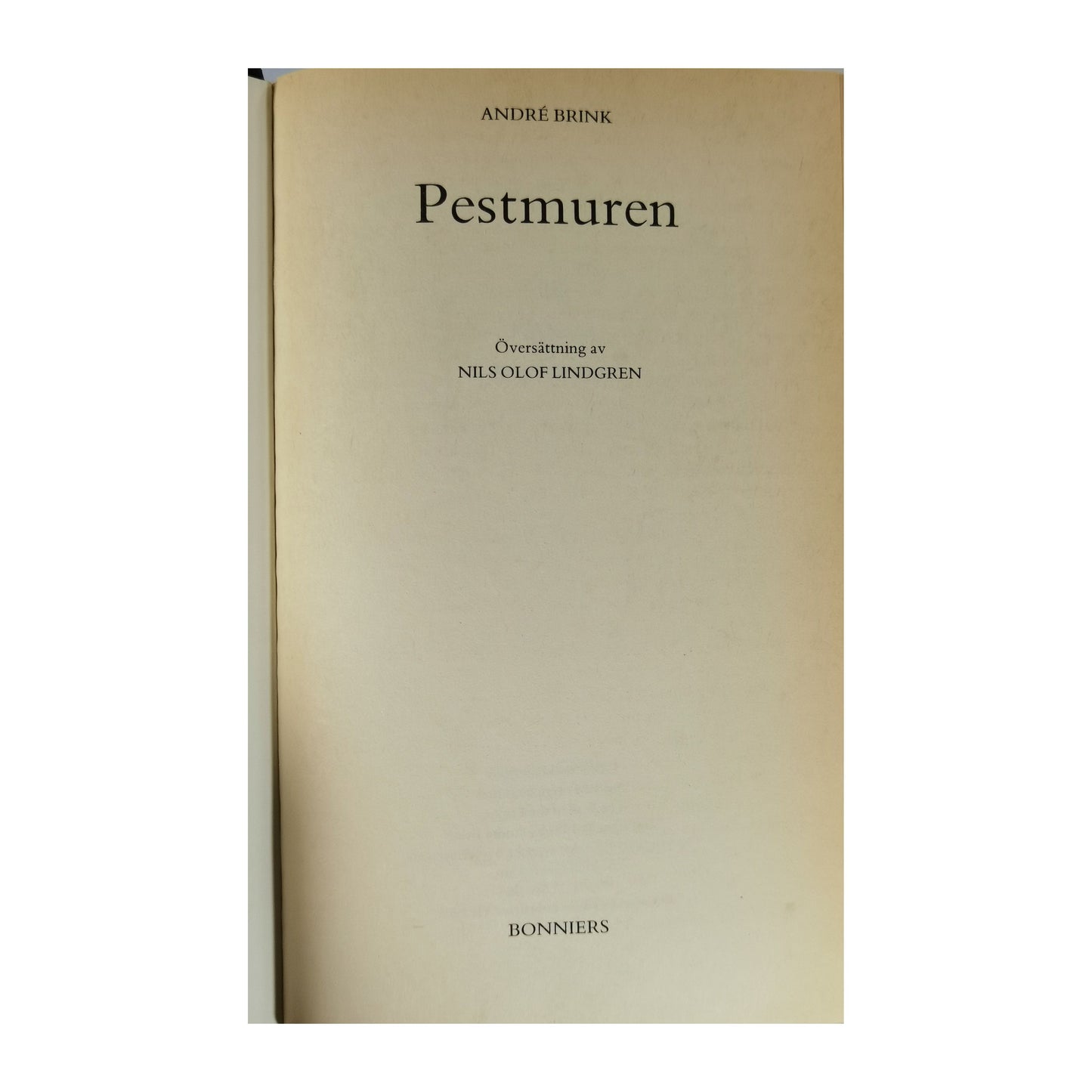 Andre Brink: Pestmuren