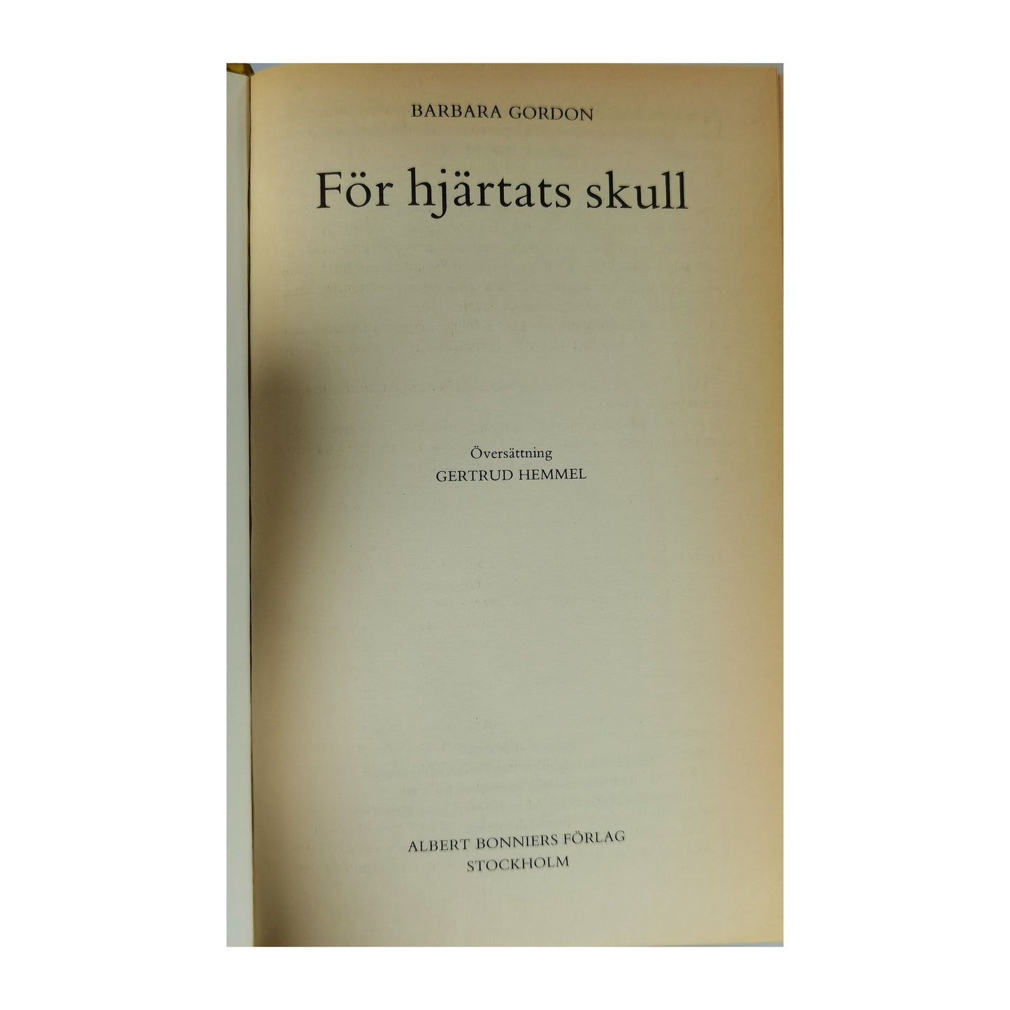 Barbara Gordon: För Hjärtats Skull