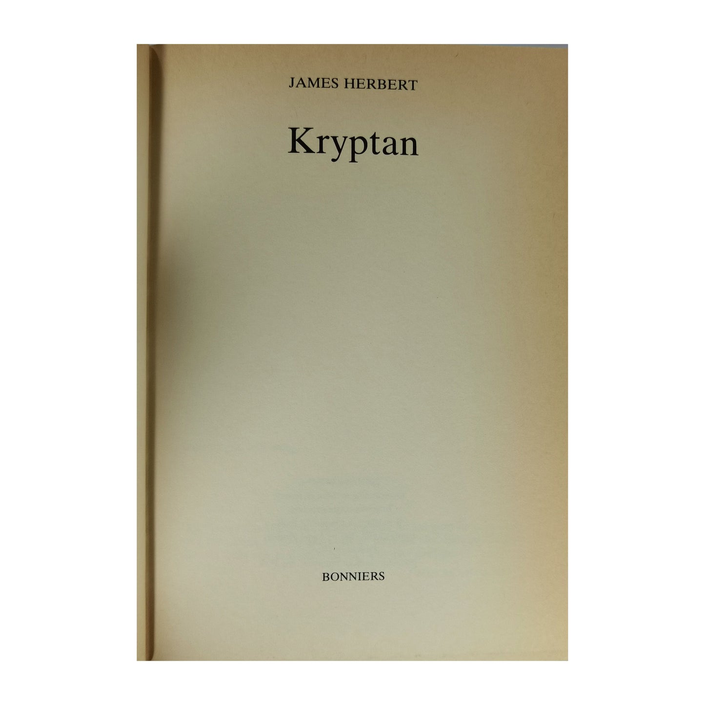 James Herbert: Kryptan