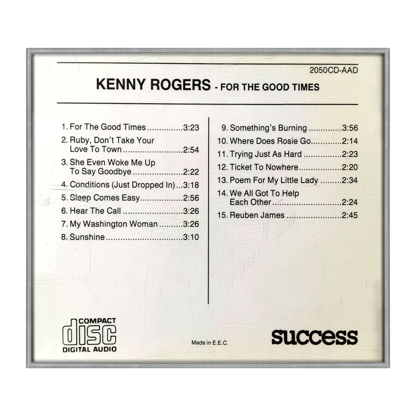 Kenny Rogers: For The Good Times