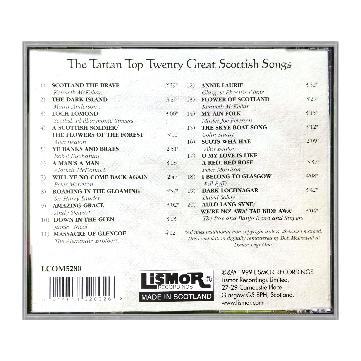 The Tartan Top Twenty Great Scottish Songs