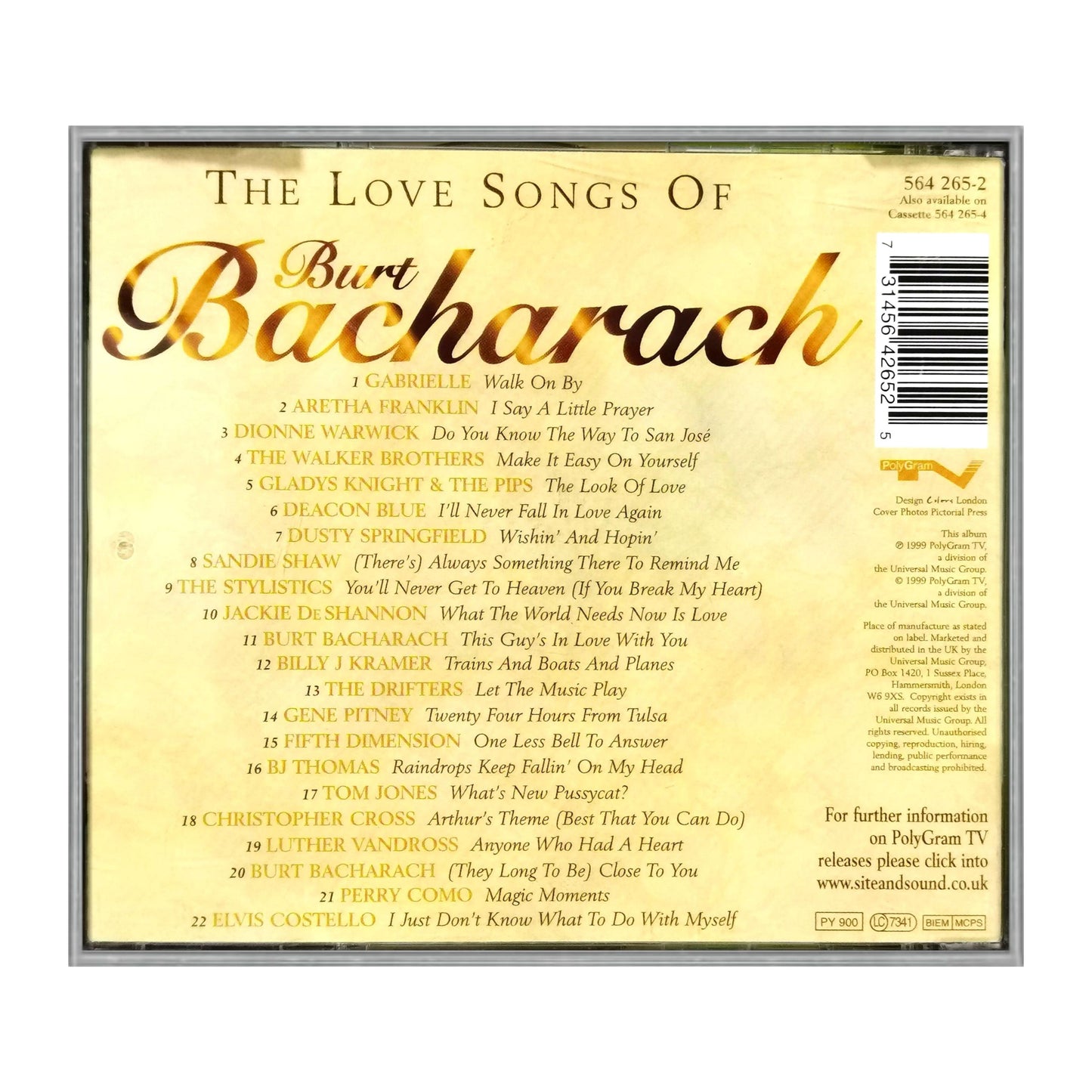 The Love Songs Of Burt Bacharach