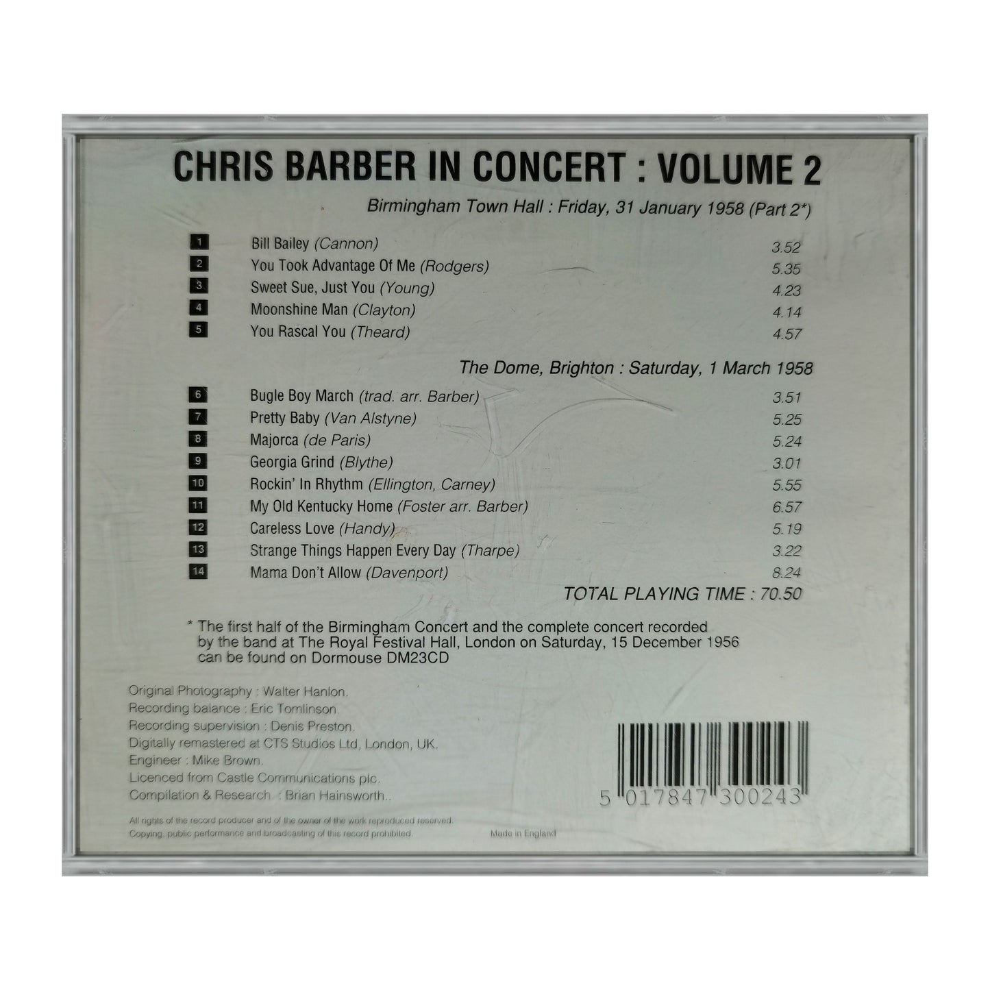 Chris Barber's Jazz Band: Chris Barber In Concert 2