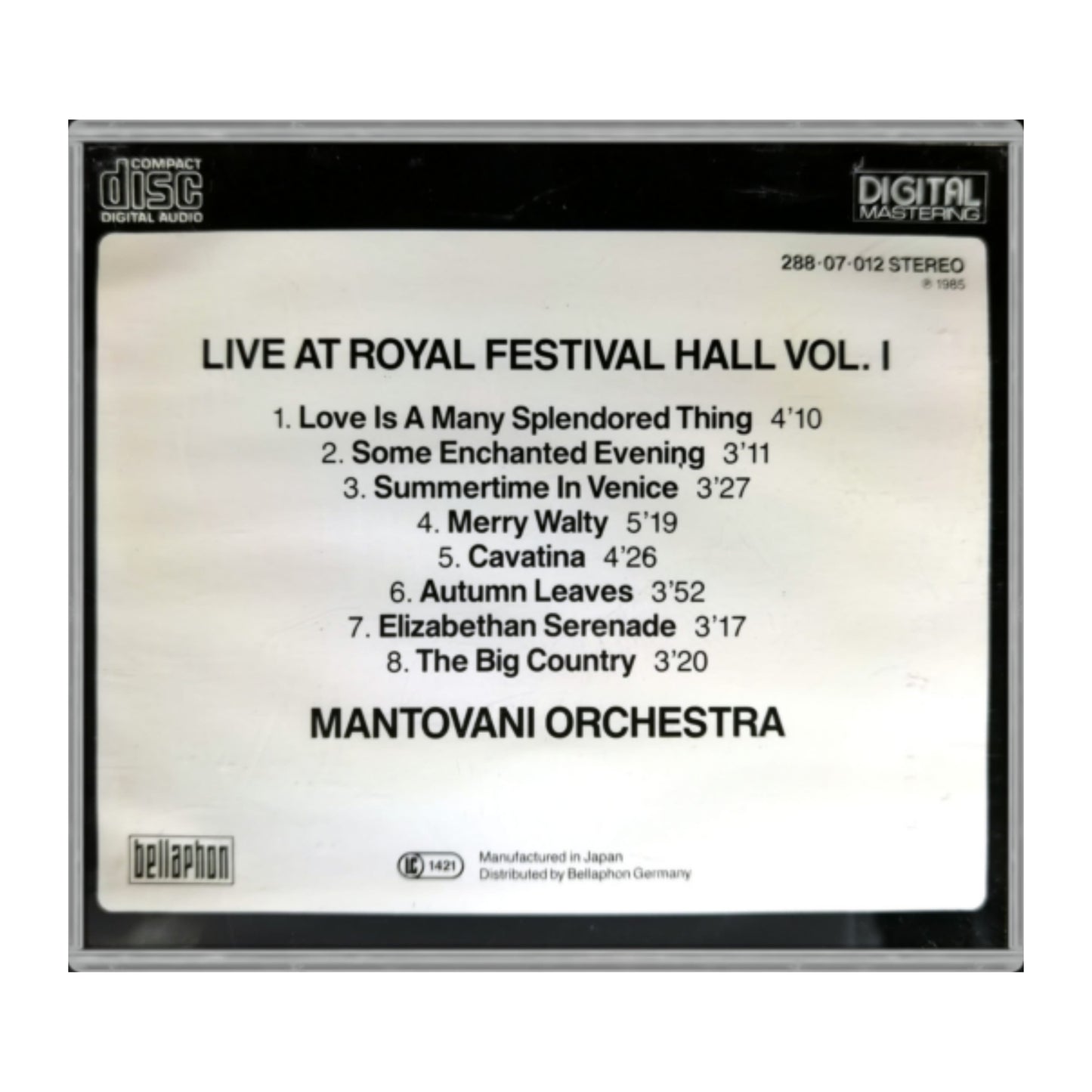 Mantovani Orchestra: Live At Royal Festival Hall 1