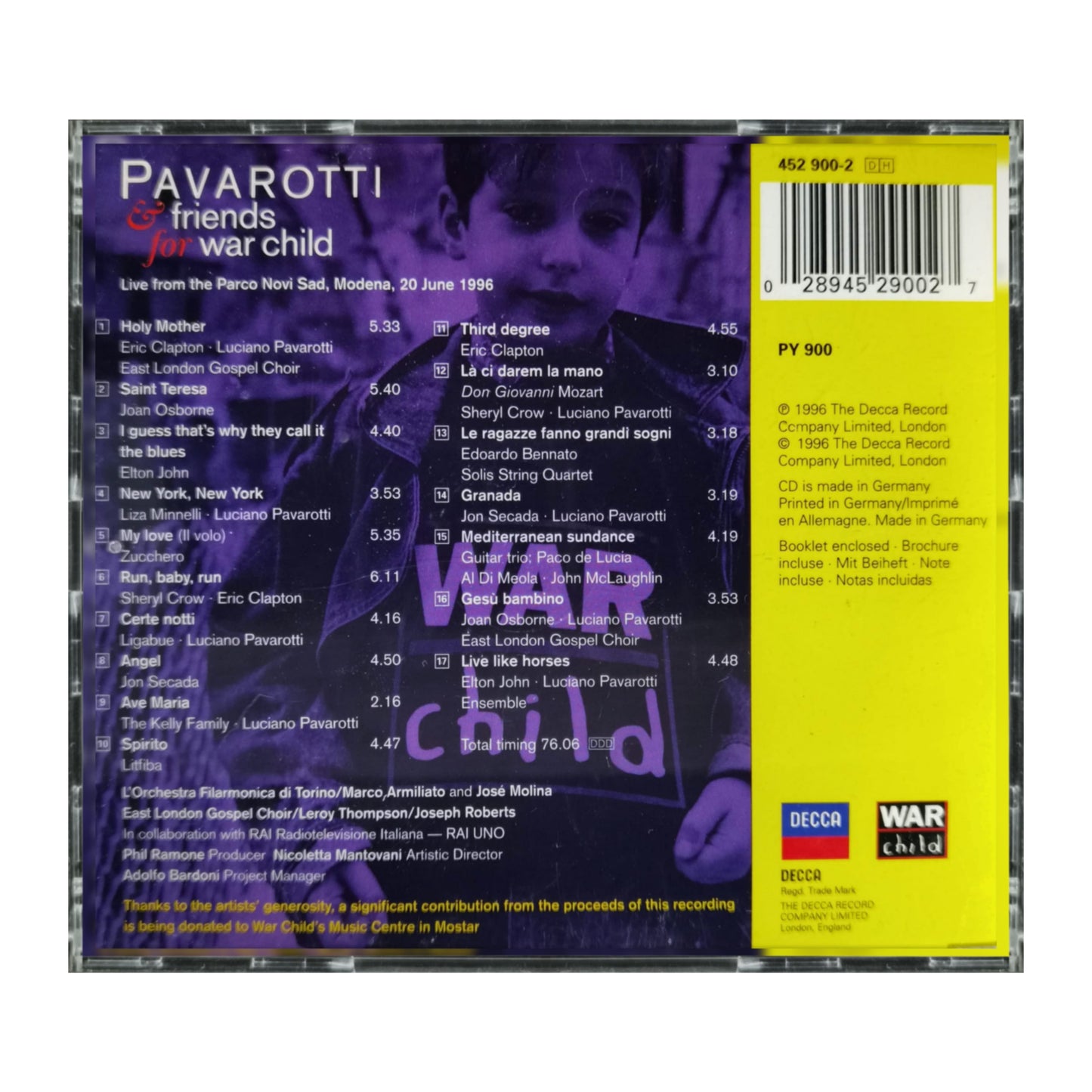 Pavarotti & Friends: For War Child