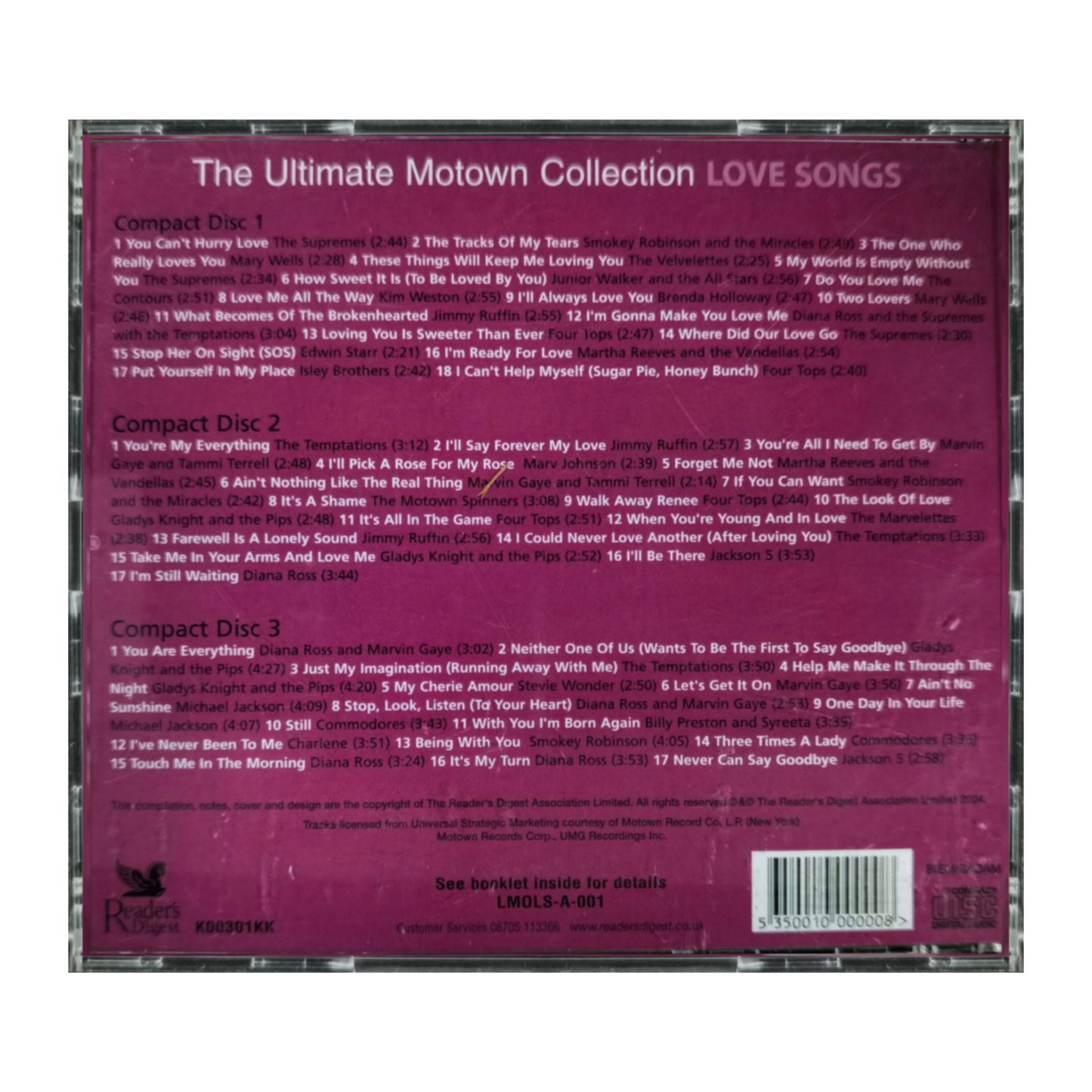 The Ultimate Motown Collection: Love Songs