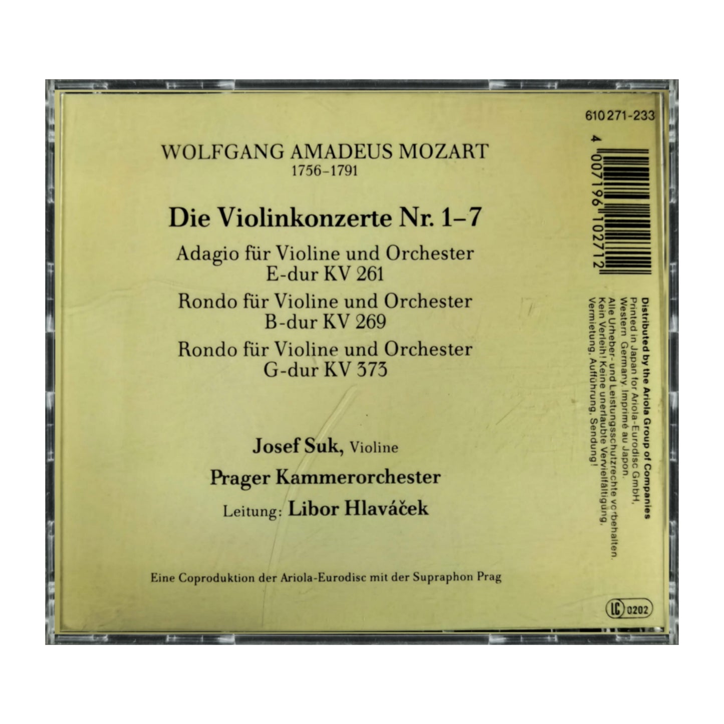 Wolfgang Amadeus Mozart: Die Violinkonzerte