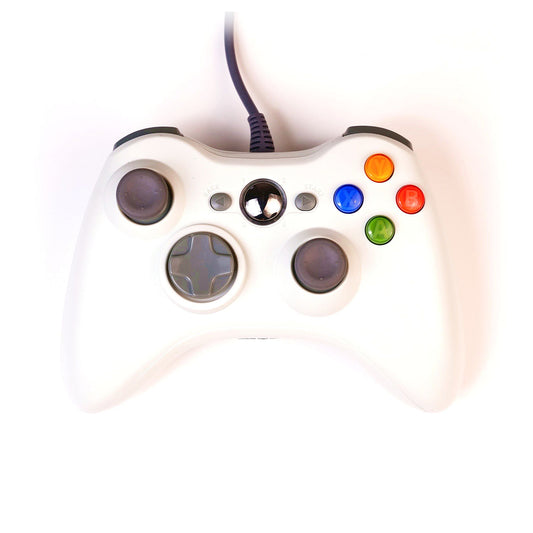 XBOX 360: Controller Wired (White)