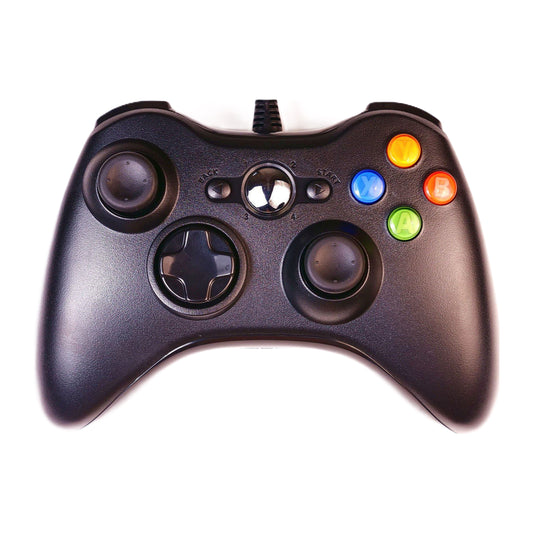 XBOX 360: Controller Wired (Black)