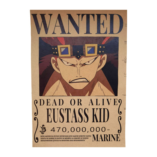 One Piece: Wanted Poster Eustass Kid 470000000 (420mm x 285mm)