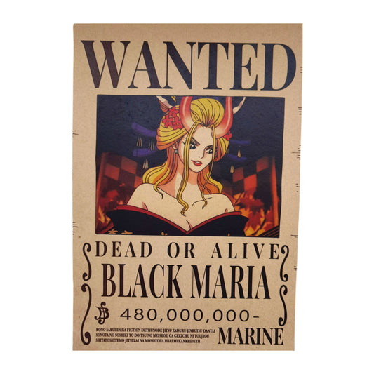 One Piece: Wanted Poster Black Maria 480000000 (420mm x 285mm)