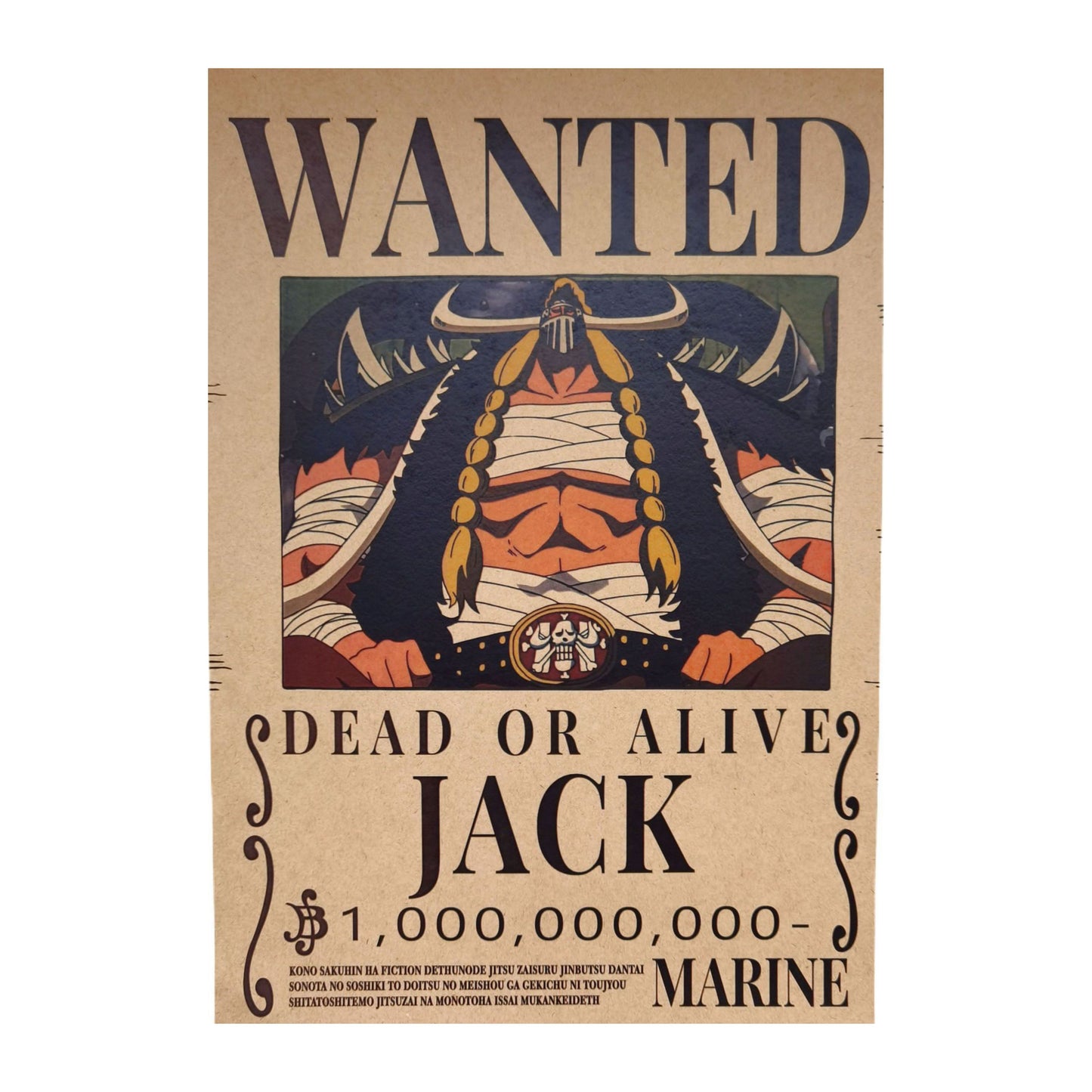 One Piece: Wanted Poster Jack 1000000000 (420mm x 285mm)