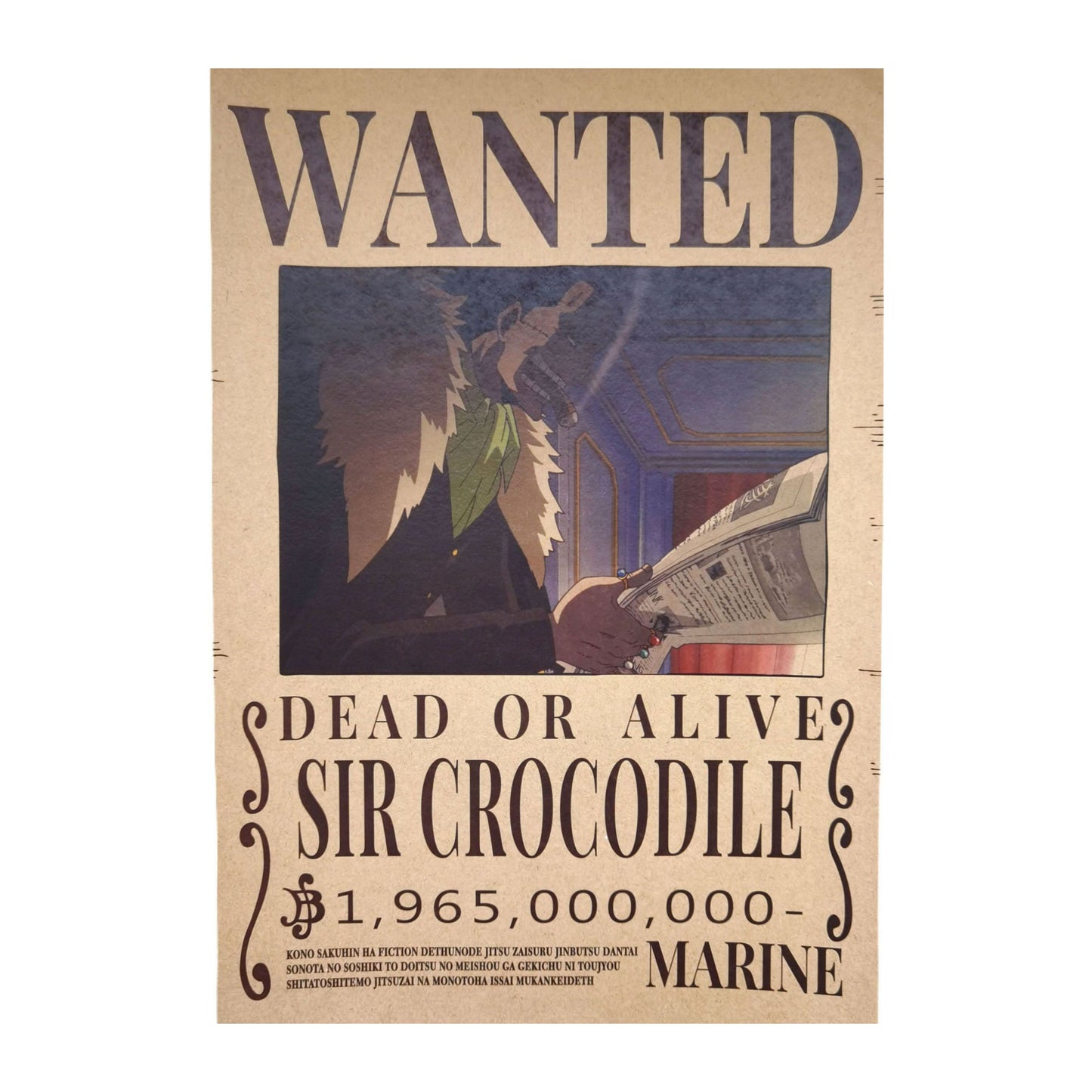 One Piece: Wanted Poster Sir Crocodile 1965000000 (420mm x 285mm)