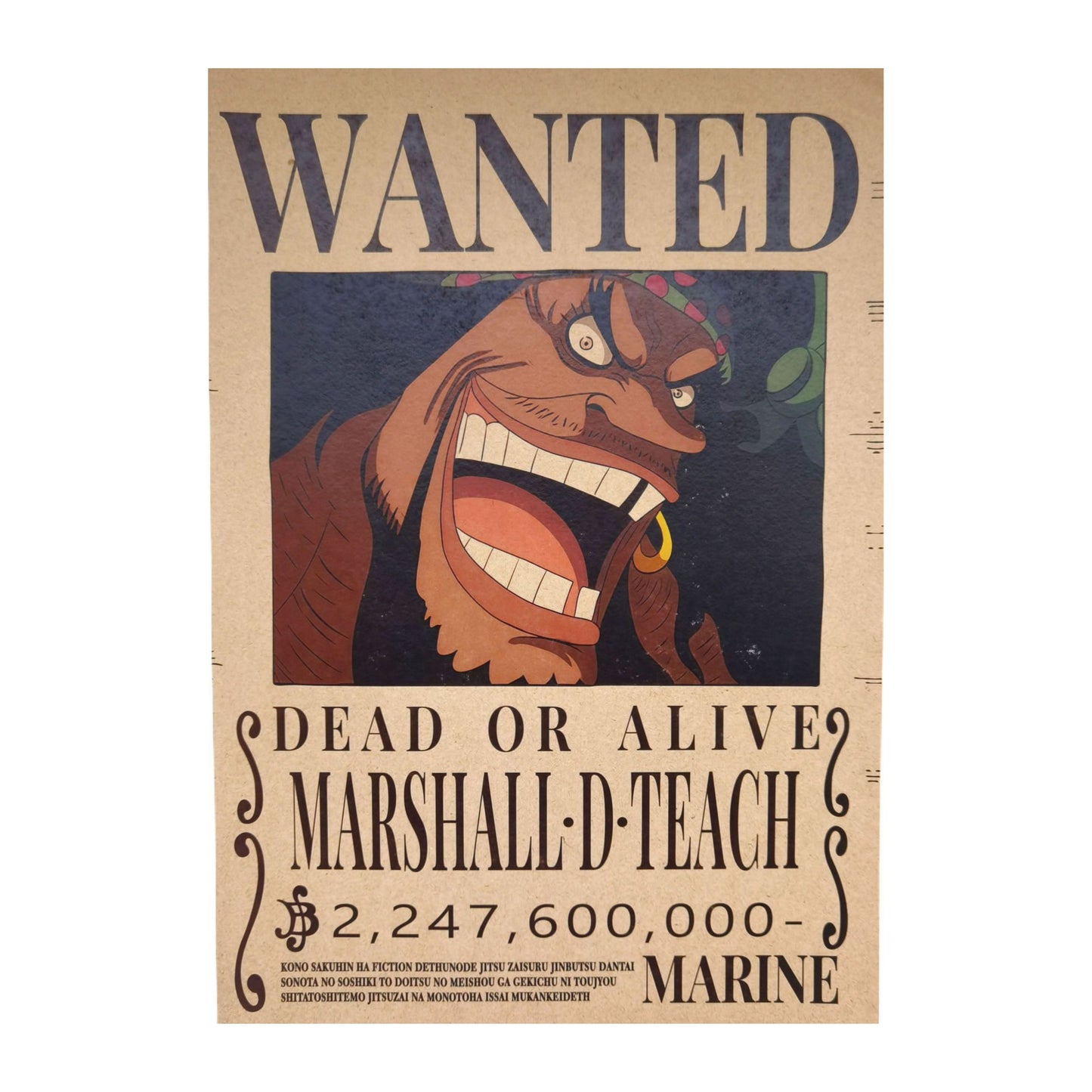 One Piece: Wanted Poster Marshall D. Teach 2247600000 (420mm x 285mm)