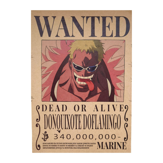 One Piece: Wanted Poster Donquixote Doflamingo 340000000 (420mm x 285mm)