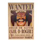 One Piece: Wanted Poster Gol D. Roger 5564800000 (420mm x 285mm)