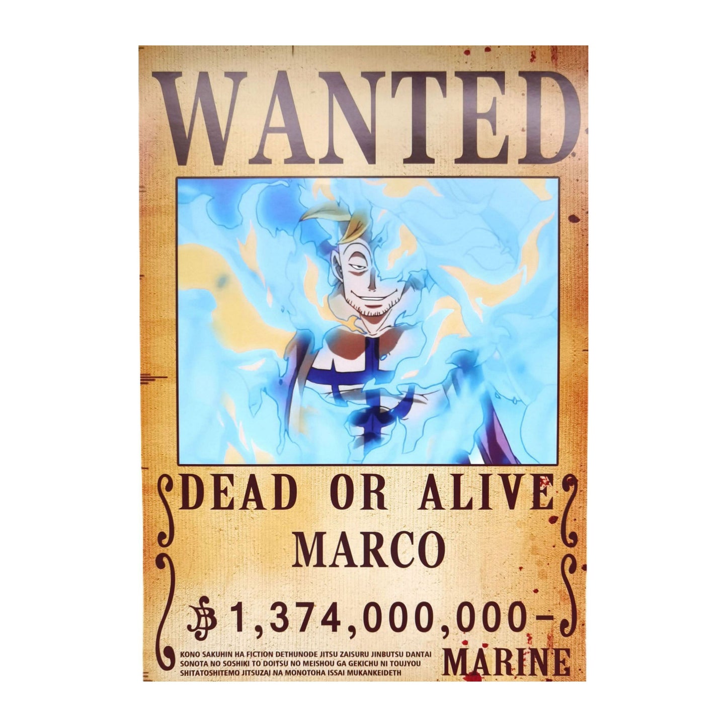 One Piece: Wanted Poster Marco 1373000000 (420mm x 285mm)