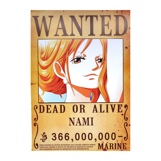 One Piece: Wanted Poster Nami 366000000 (420mm x 285mm)