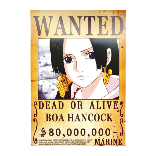 One Piece: Wanted Poster Boa Hancock 80000000 (ART2) (420mm x 285mm)