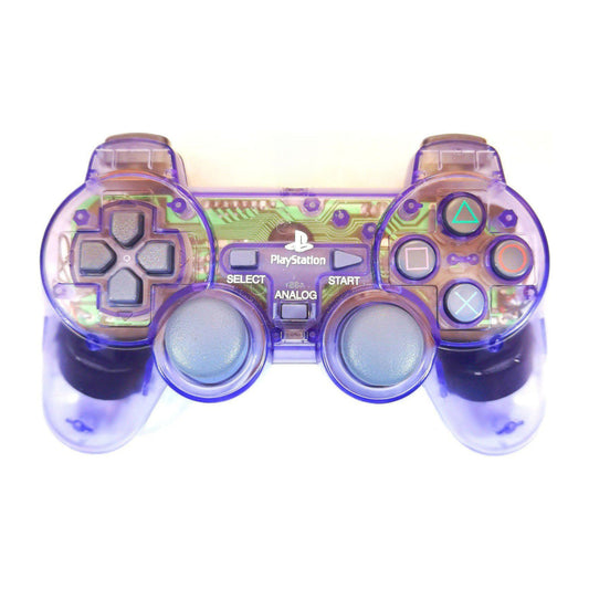 PlayStation 1: Controller Wired SCPH-110 (PURPLE TRANSPARENT) - PS1 Sony