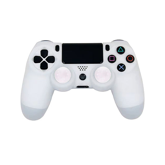 PlayStation 4: Controller Silicone + Thumb Grips (White) PS4