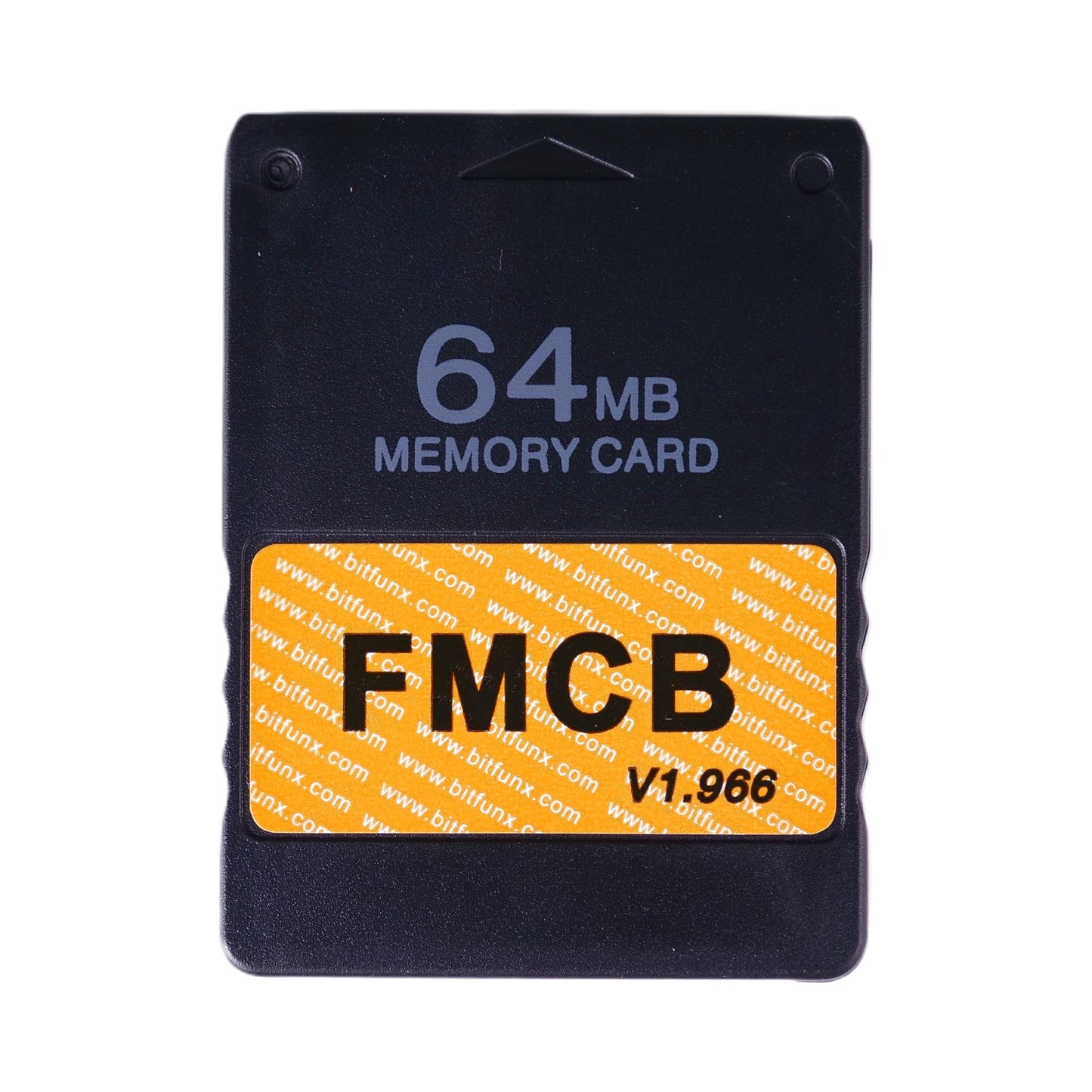 PlayStation 2: Memory Card (64MB) FMCB V1.966 (BLACK) PS2 NEW!