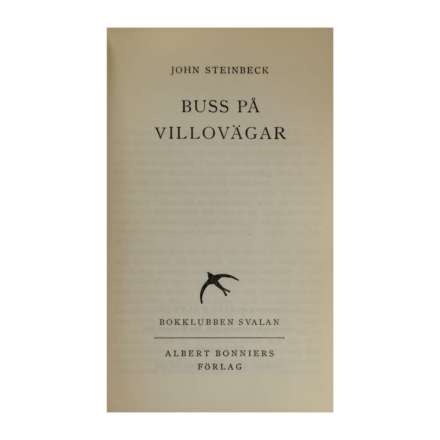 John Steinbeck: Buss På Villovägar