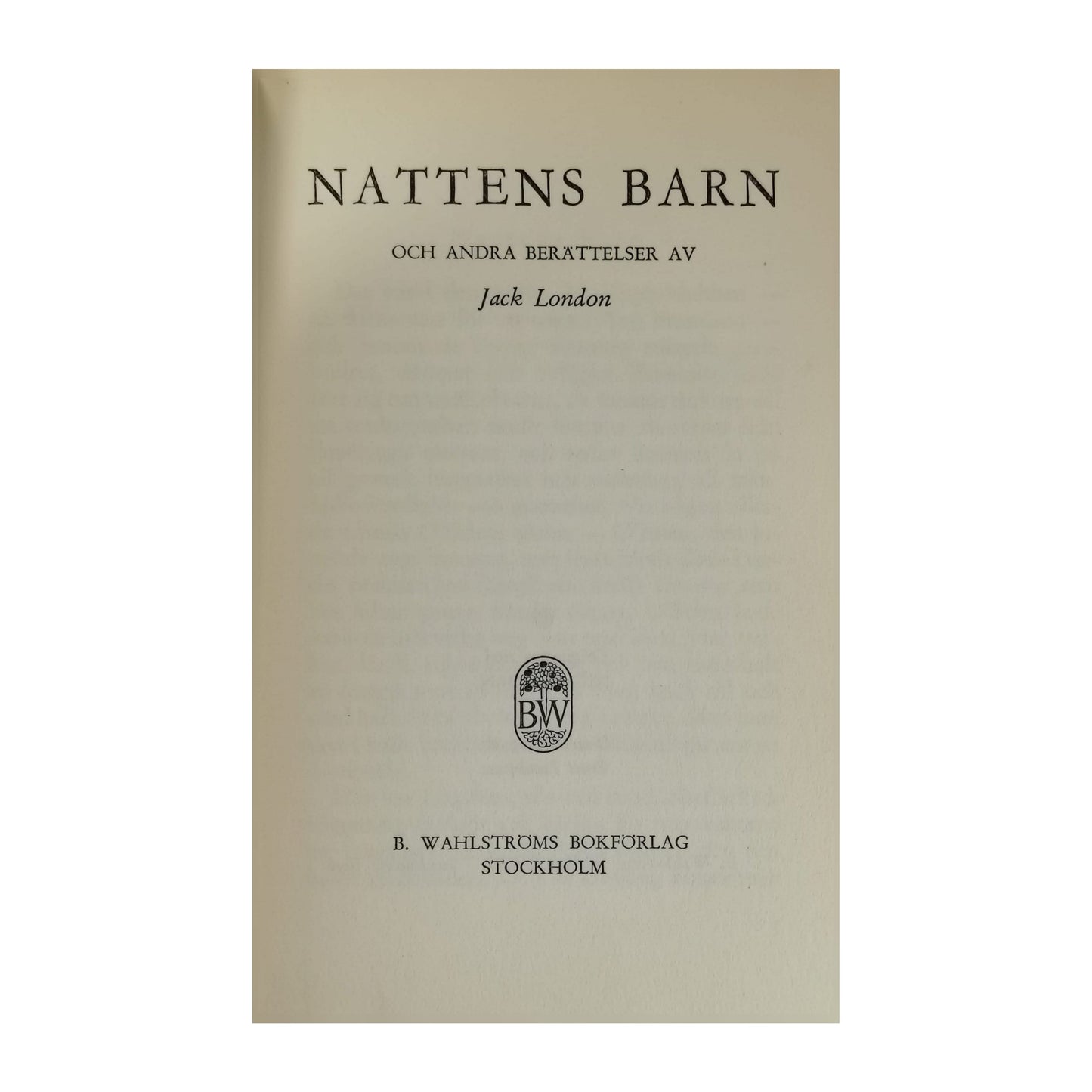 Jack London: Nattens Barn