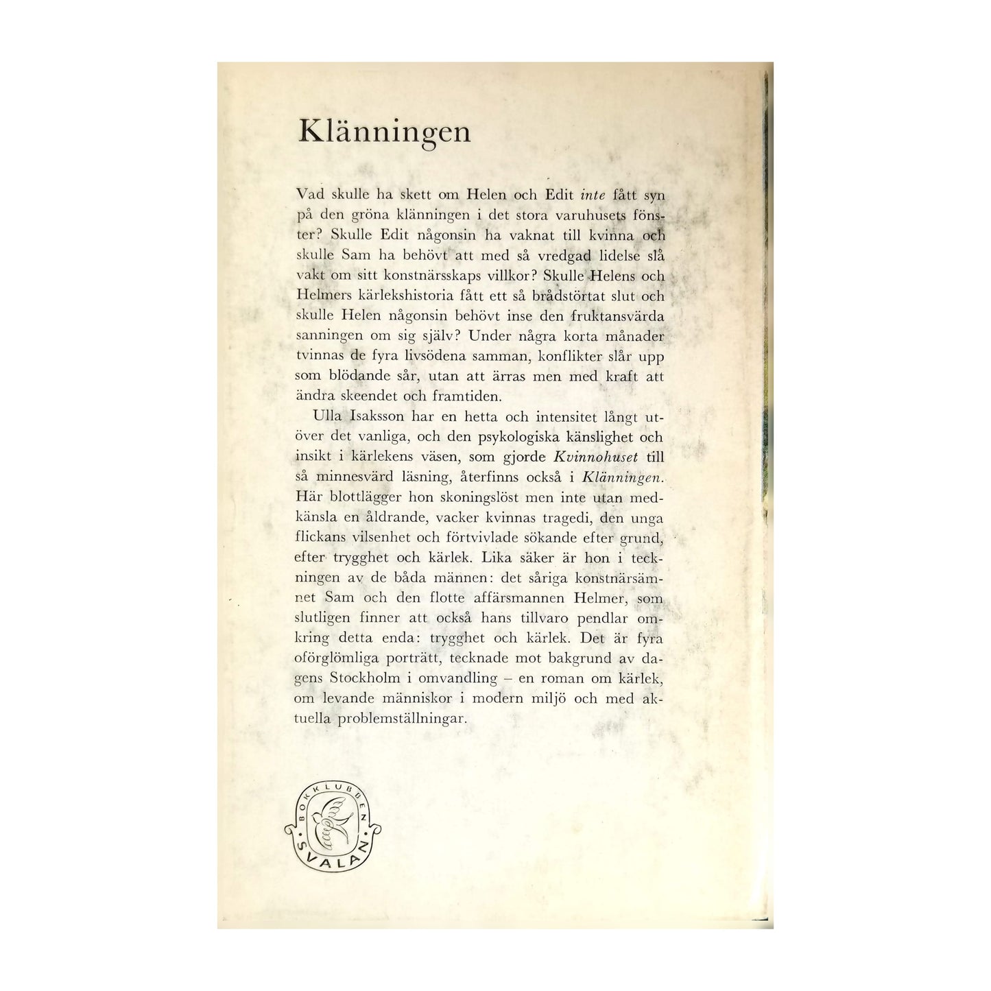 Ulla Isaksson: Klänningen