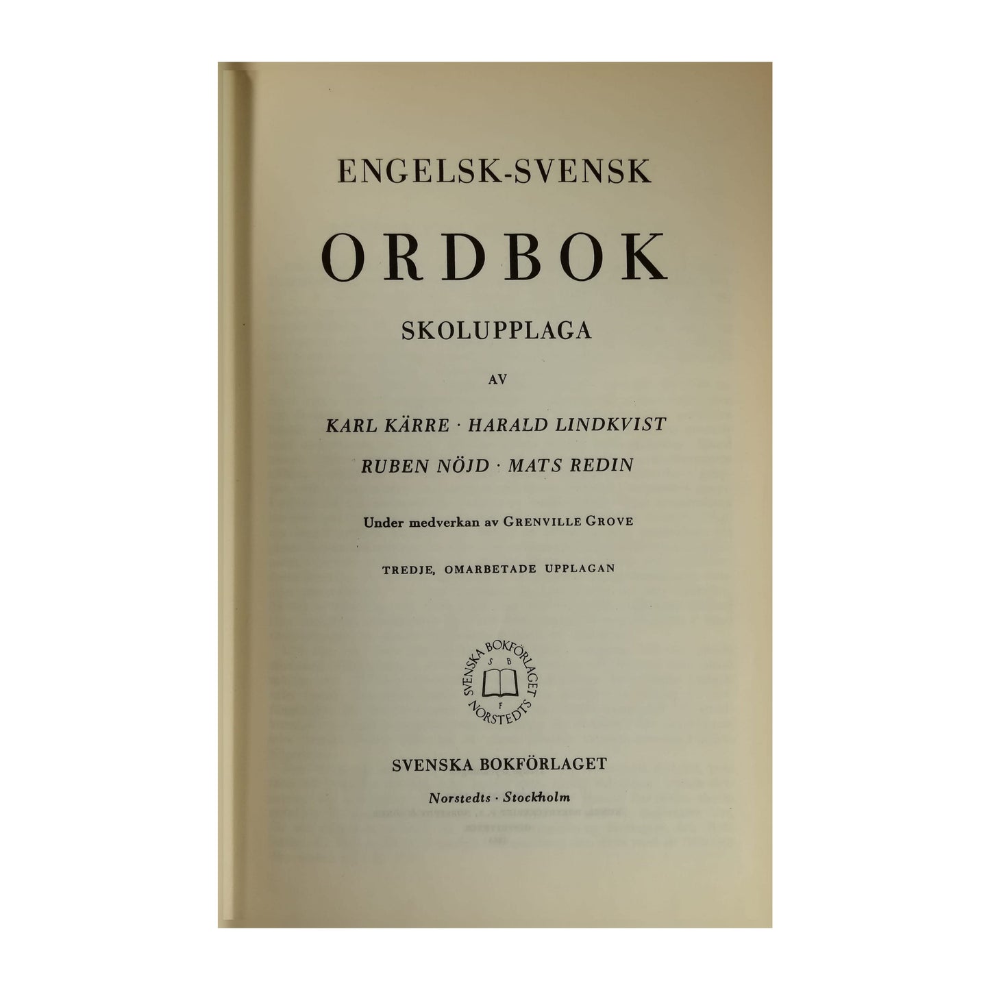 Engelsk-Svensk Ordbok Skolupplaga