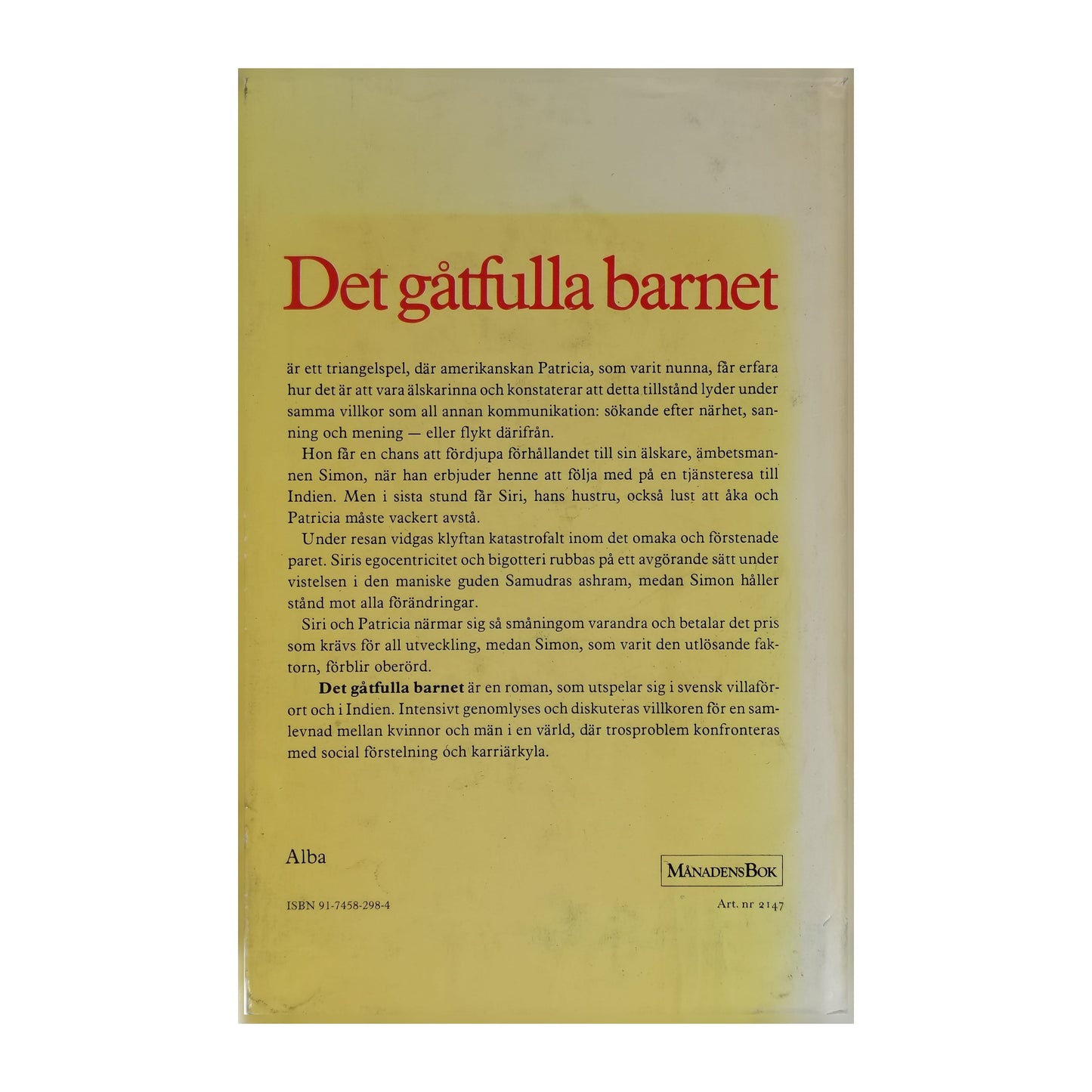 Berit Bergström: Det Gåtfulla Barnet