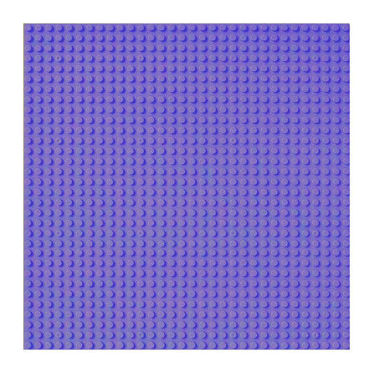 Building Blocks Plate (25cm) (Purple)