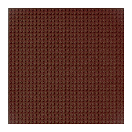 Building Blocks Plate (25cm) (Brown)