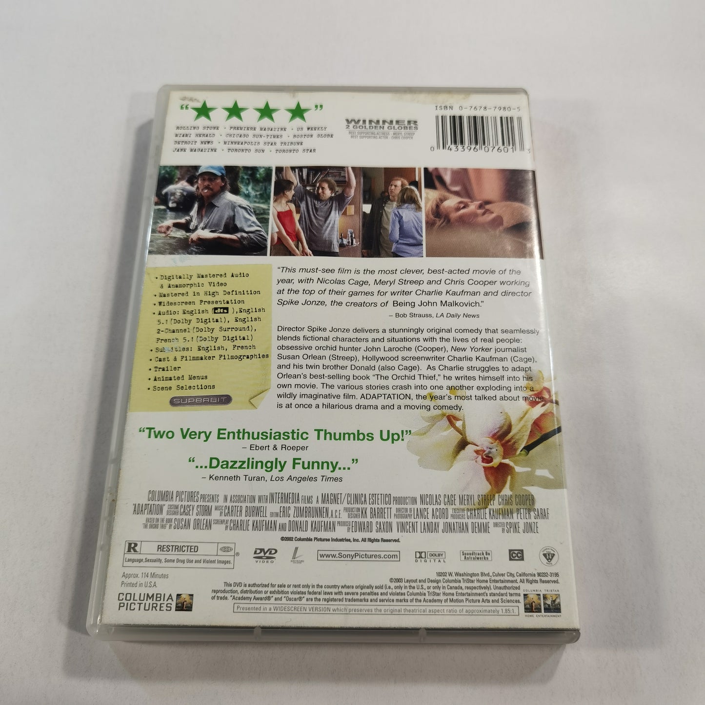 Adaptation (2002) - DVD US 2003