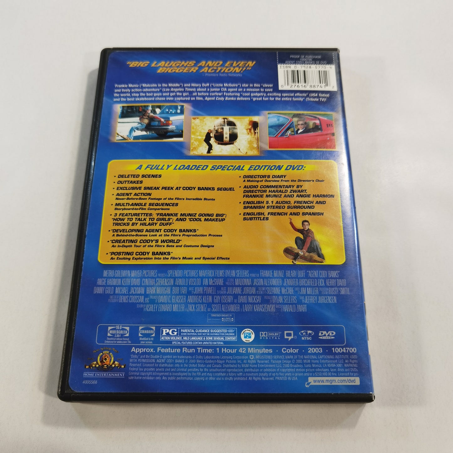 Agent Cody Banks (2003) - DVD US 2003 Special Edition