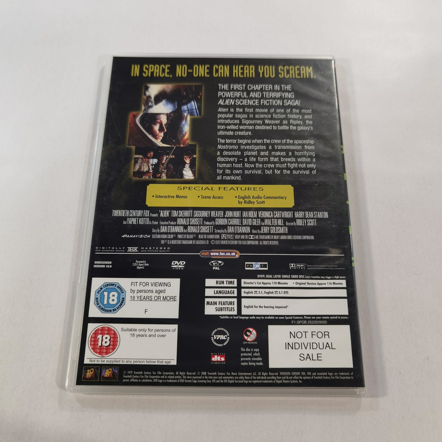 Alien (1979) - DVD UK 2008 Slim