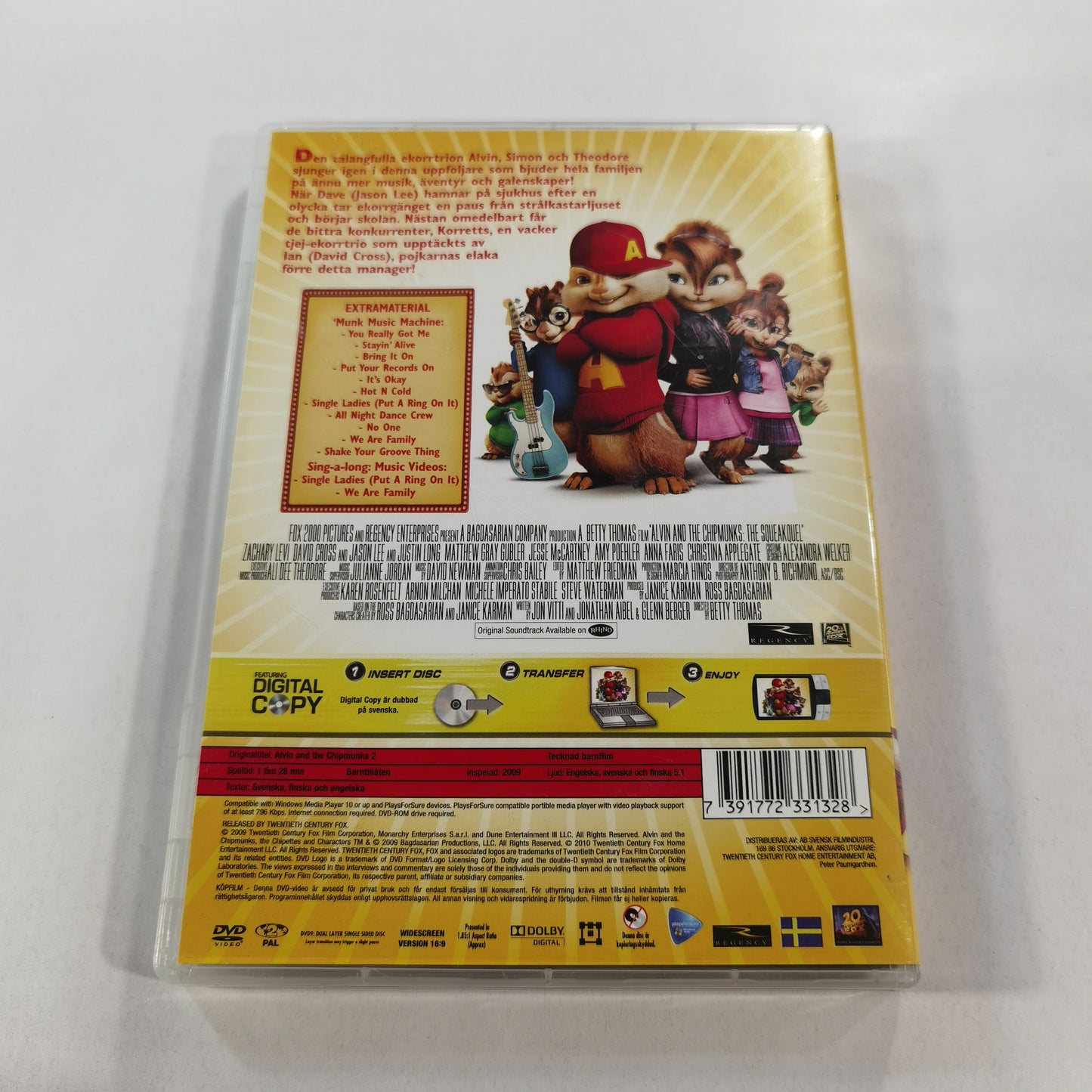 Alvin and the Chipmunks: The Squeakquel ( Alvin Och Gänget 2 ) (2009) - DVD SE 2010