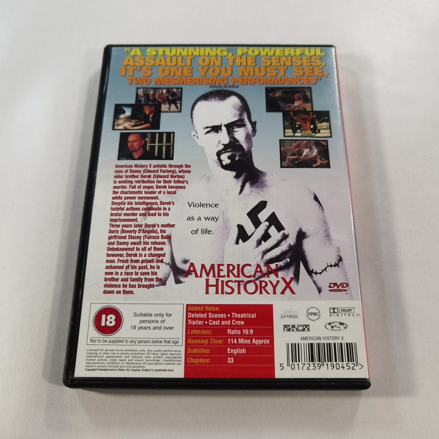 American History X (1998) - DVD 5017239190452