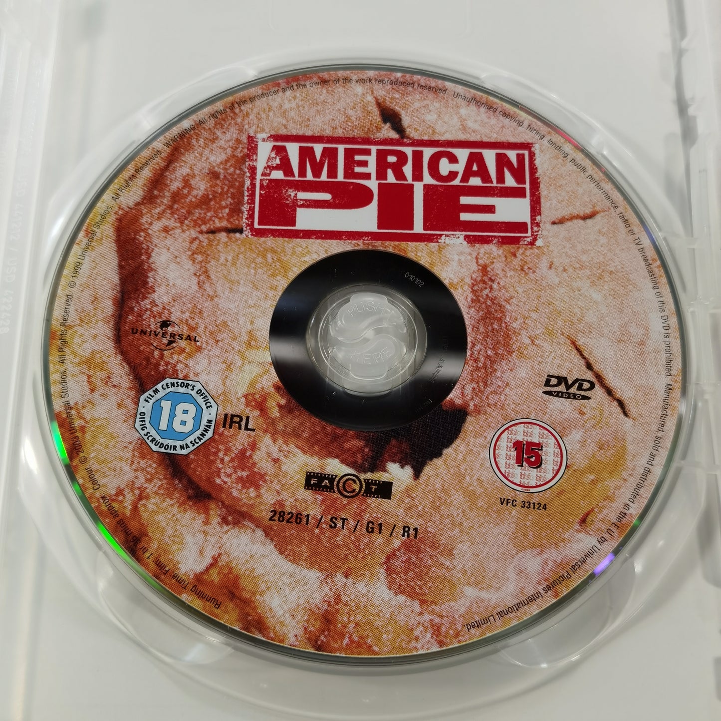 American Pie (1999) - DVD UK 2003 Ultimate Edition