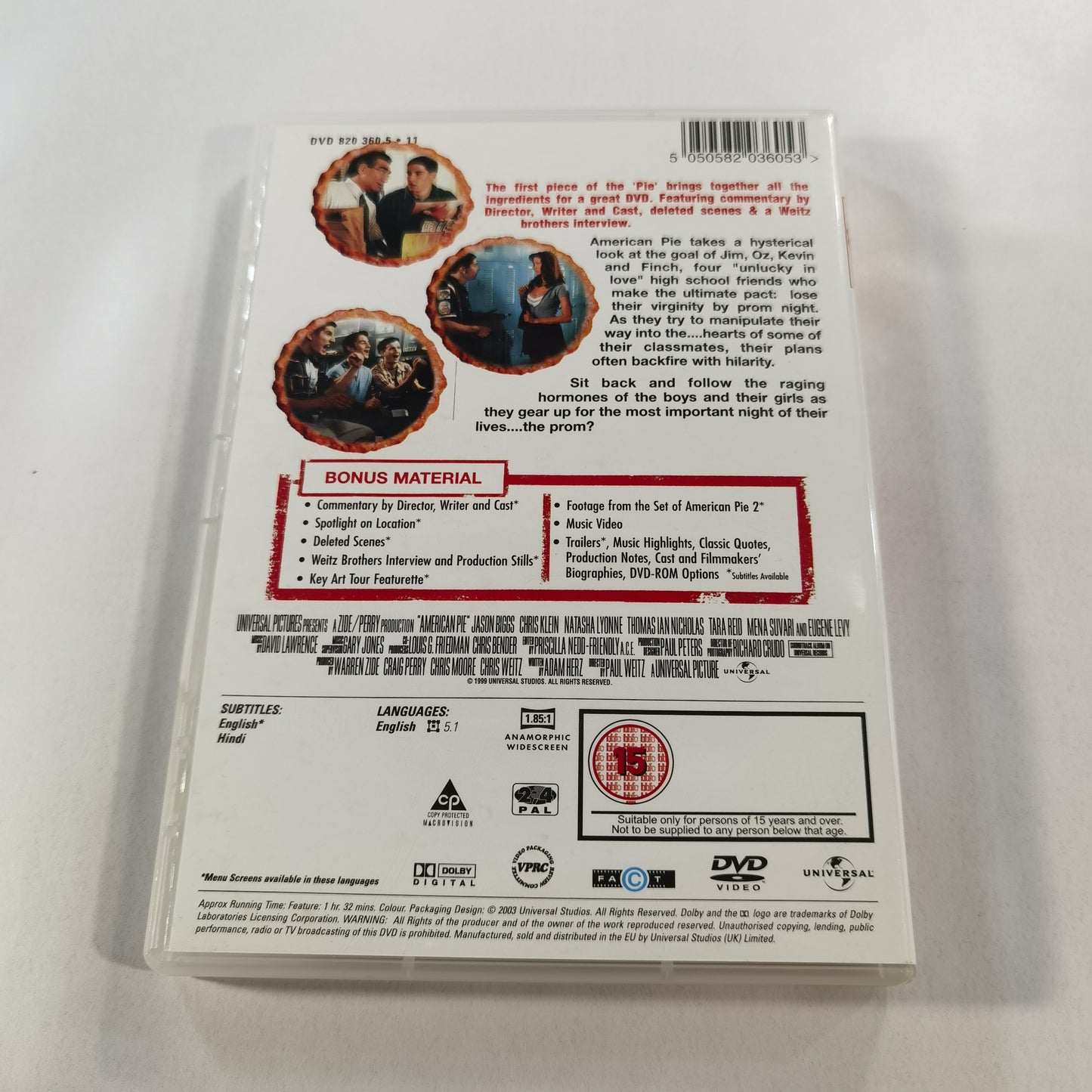 American Pie (1999) - DVD UK 2003 Ultimate Edition