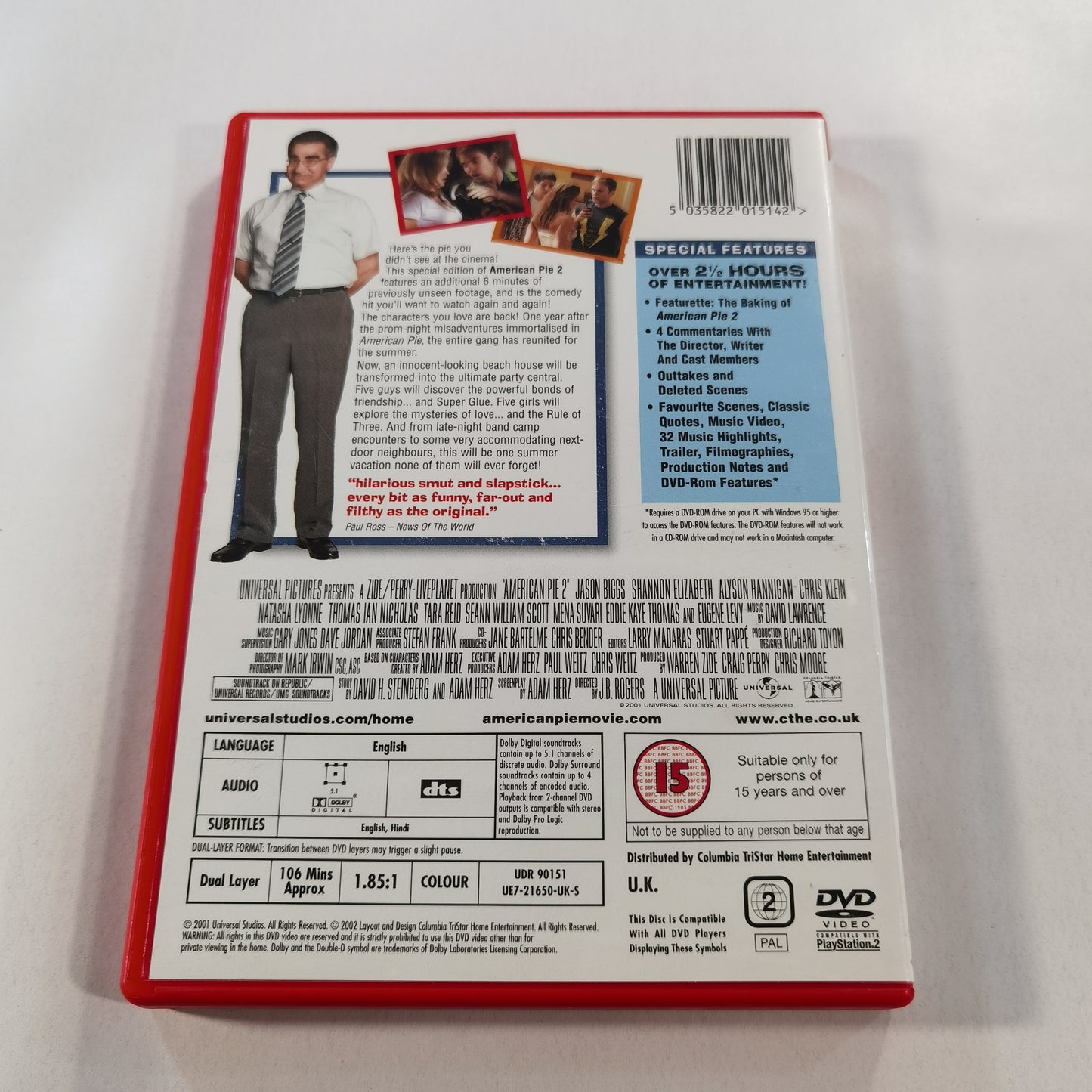 American Pie 2 (2001) - DVD 5035822015142