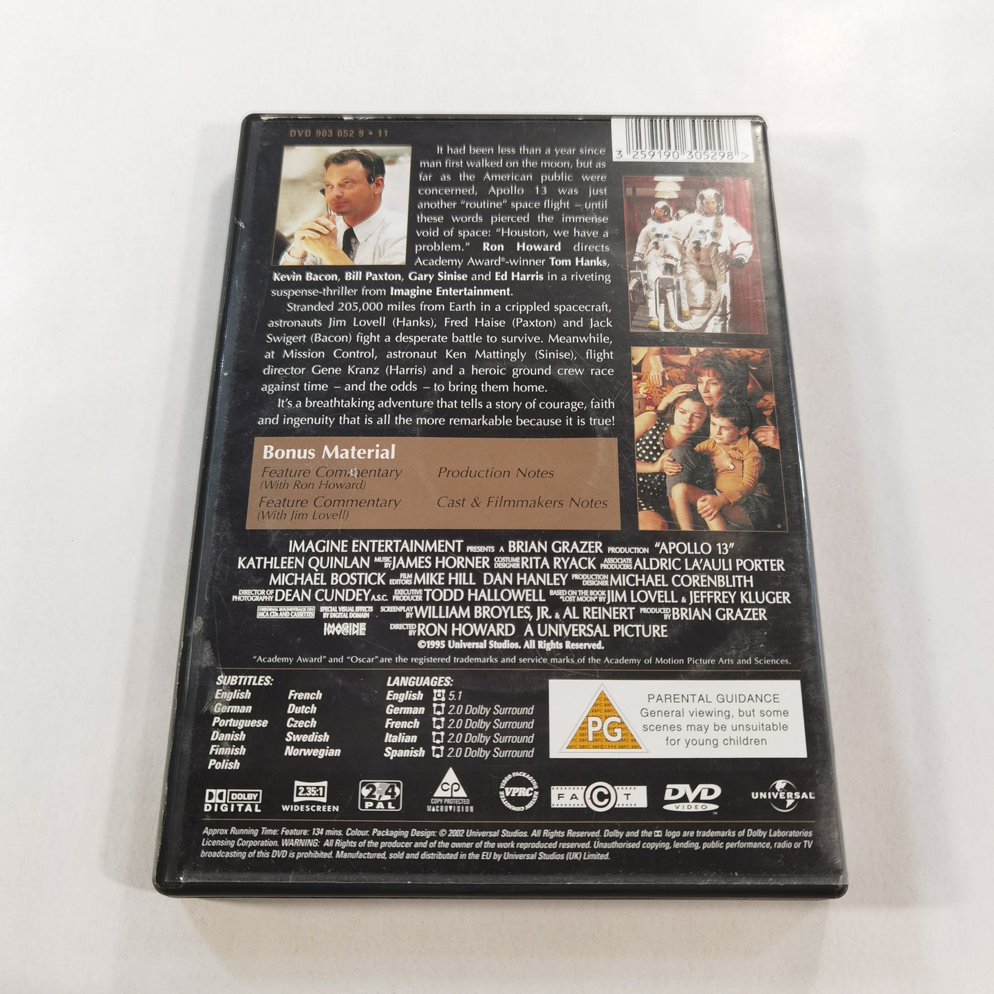 Apollo 13 (1995) - DVD UK 2002