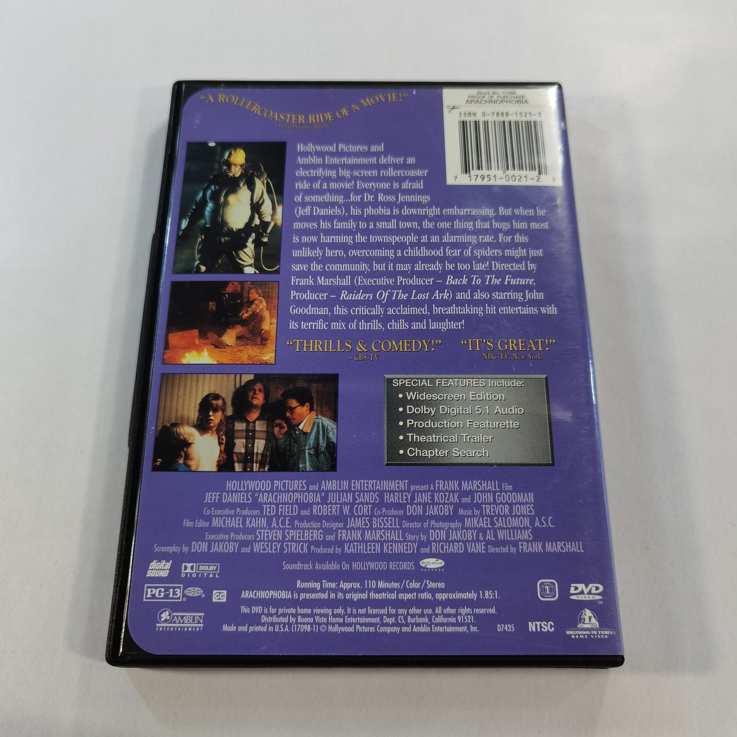 Arachnophobia (1990) - DVD US