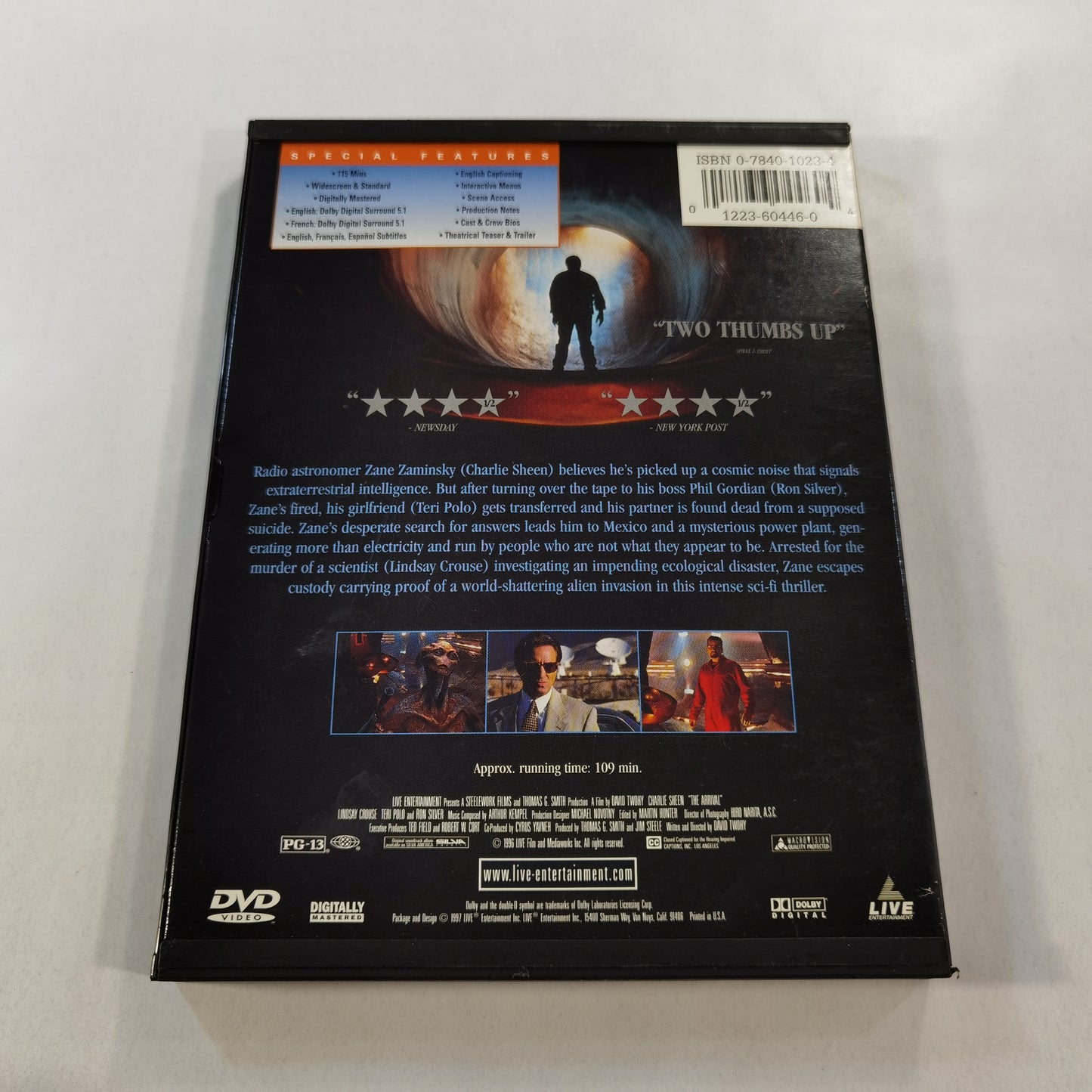 The Arrival (1996) - DVD US 1997 Snap Case
