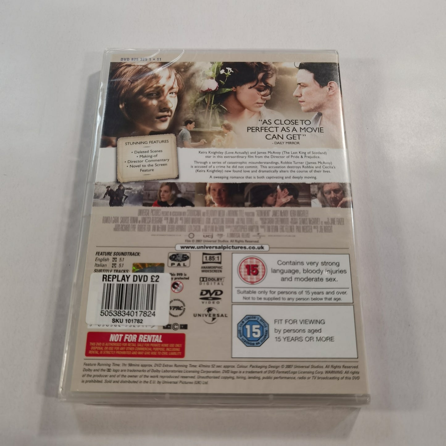 Atonement (2007) - DVD UK 2007 NEW!