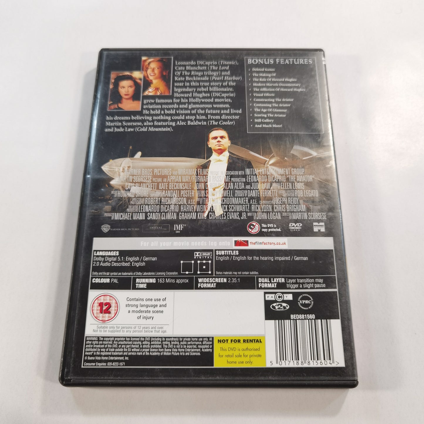 The Aviator (2004) - DVD UK