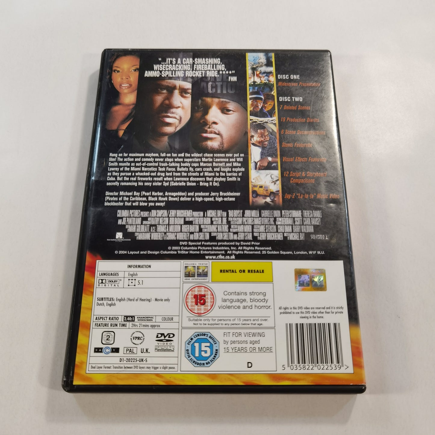 Bad Boys II (2003) - DVD UK 2004